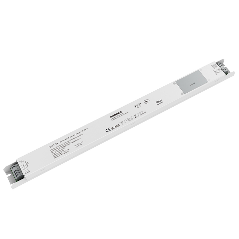 PS-75-24 75W DC24V 1 Channel Push-Dim & RF Wireless Dimmable LED Driver