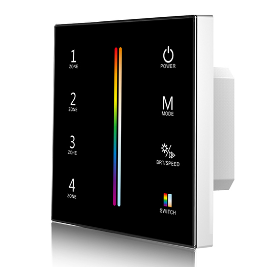 AC85-265V 4 Zones RGB+Color Temperature Touch panel T15-1