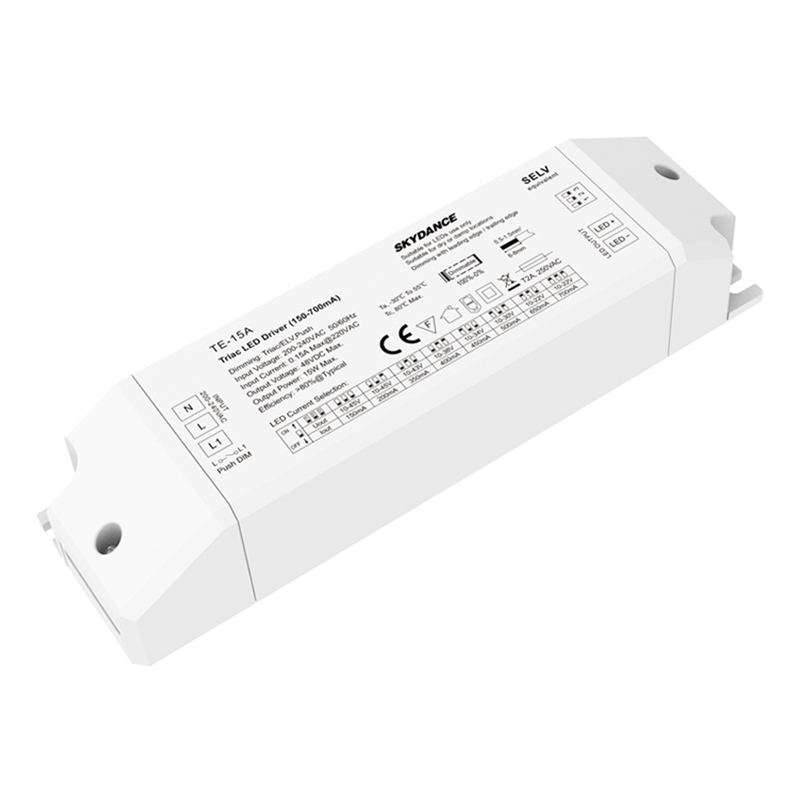 15W 150-700mA Multi-Current switchDim Triac Dimmable LED Driver TE-15A