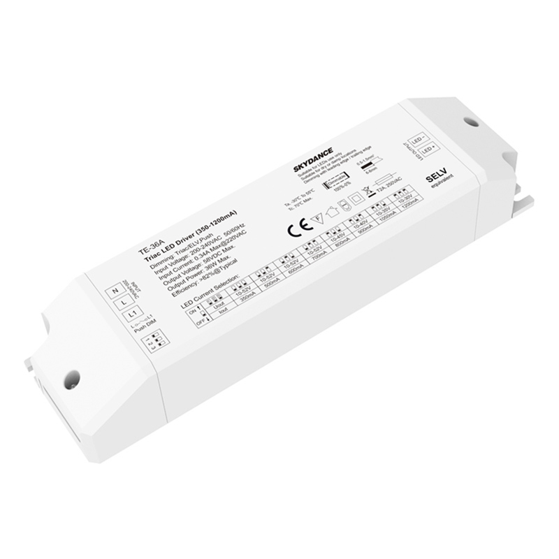 36W 350-1200mA Multi-Current switchDim Triac Dimmable LED Driver TE-36A
