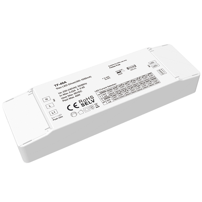 TF-40A 40W 300 to 1050mA Dimmable Constant Current LED Driver