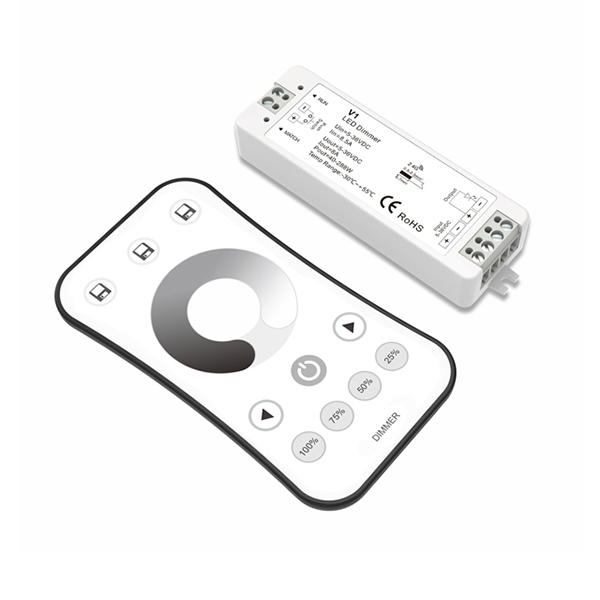 Single Color LED Controller Set V1 + R6-1 For single color LED Strip light