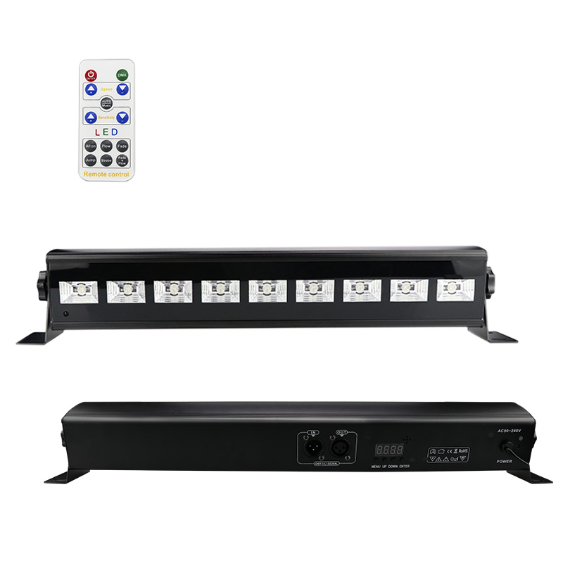 AC90-240V 395-405NM Ultraviolet LED Wall Washer Light With 13Key RF Remote - Halloween UV Stage Light, Christmas Party LED Light, Club Bar Lights