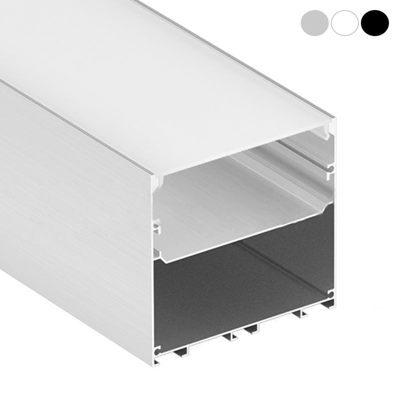 3 Inch Square Suspended LED Strip Lights Extrusion Large 3 Inch Square Suspended LED Strip Lights Extrusion Large