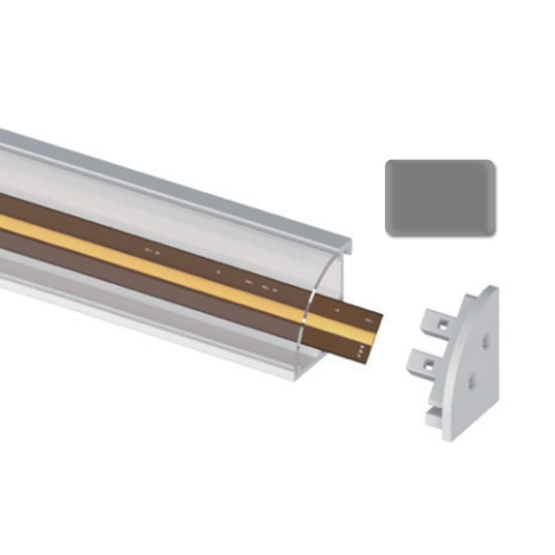 Magnetic Under Shelf Light 45-Deg Corner Profile For 10mm LED Strip Magnetic Under Shelf Light 45-Deg Corner Profile For 10mm LED Strip