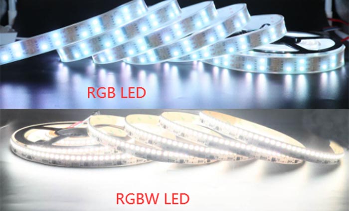 Banda LED RGBW-vs-RGB