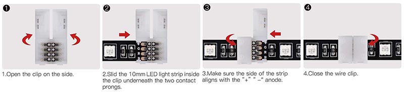 how to use led connector