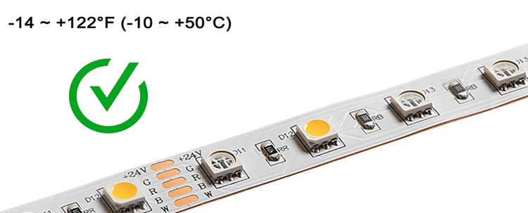 what is the temperature of led strips