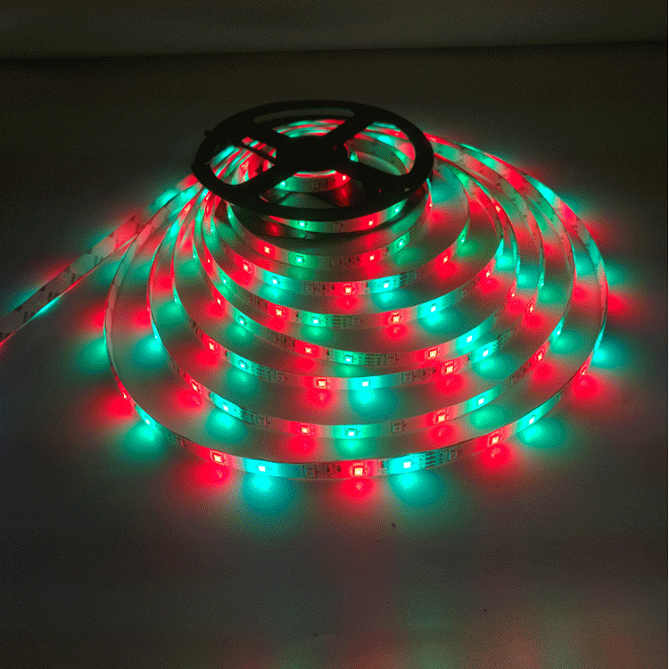 DC12V 2835RGB Multi-Color Waterproof LED Light Strip Kit Flexible  Decoration Color Changing Marquee 17 Keys Remote Controller