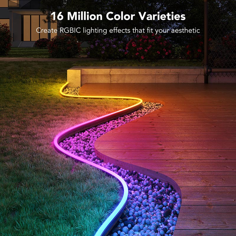 Aclorol LED Neon Rope Lights 12V 16.4FT Flexible Neon LED Strip Light  Waterproof for Bedroom Wall Indoor Outdoor Party DIY Sign Decoration Warm  White