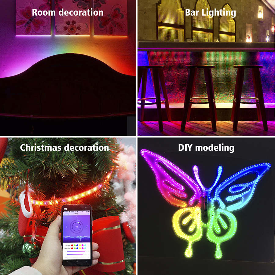 10M Alexa LED Strip Lights with Remote Waterproof WiFi RGB