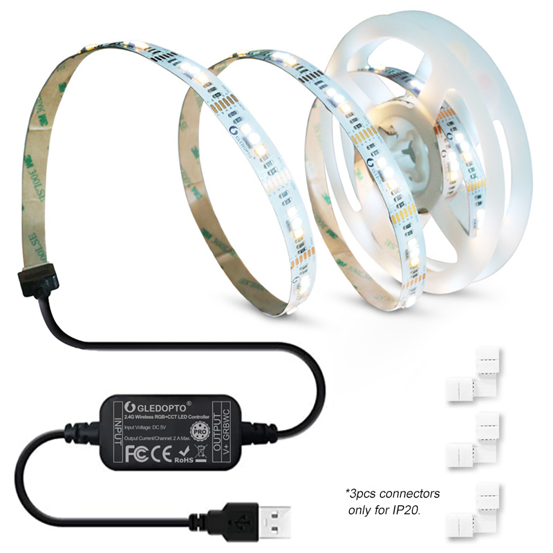 TUYA ZIGBEE USB LED Strip 5050 RGB+CCT Dimmable Light TV