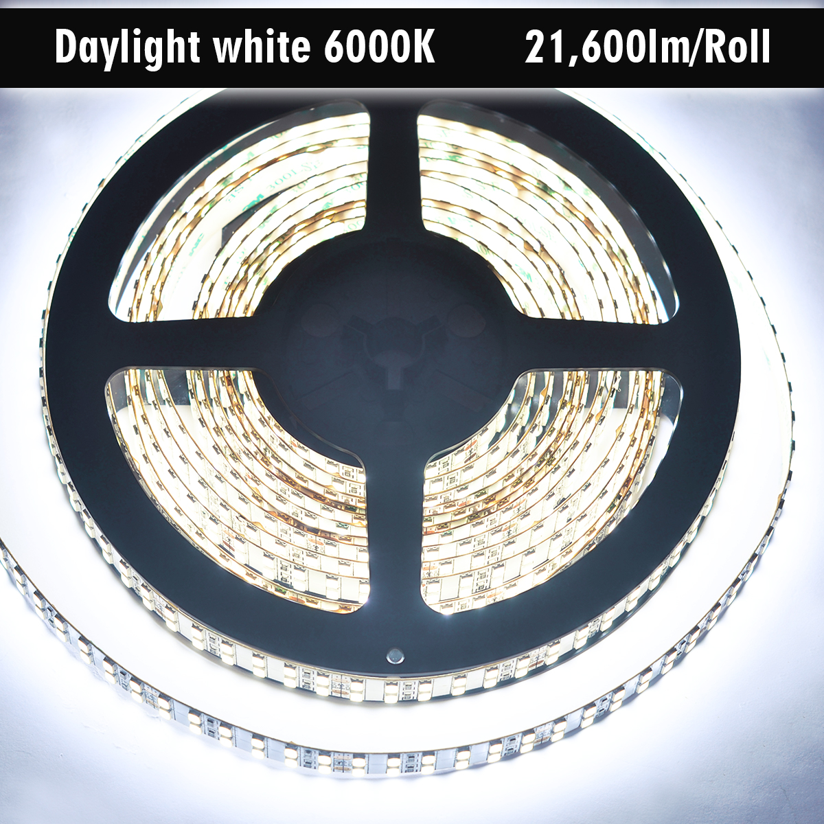 24V Super Bright Dual Row 240LEDs/m SMD 5630 White LED Strip