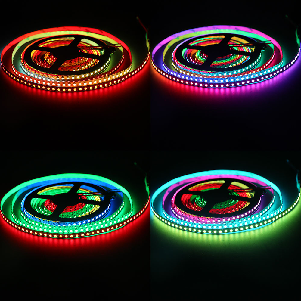 144/m SK6812 Digital RGB Side Emitting LED Light Strip, 5V, 1m Reel