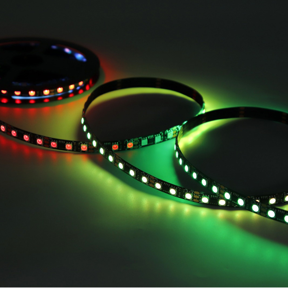 12 Volt 1903 IC 5050 SMD Dense Programmable RGB LED Light Strip Lighting