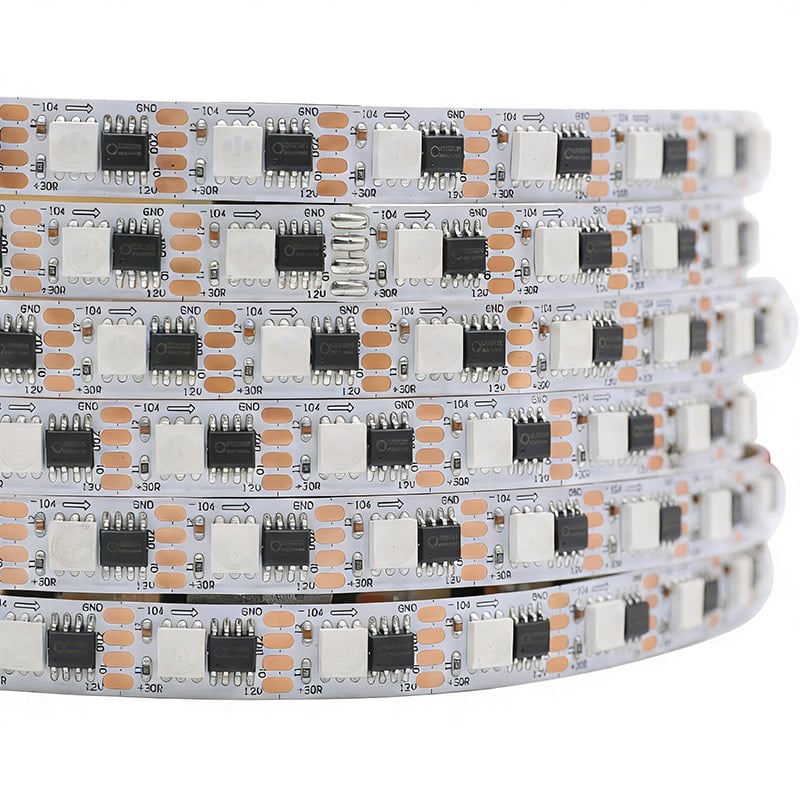 Individually Addressable RGB LED Strip Lights - CS1908 IC DC12V Breakpoint Continue LED Strips Individually Addressable RGB LED Strip Lights - CS1908 IC DC12V Breakpoint Continue LED Strips
