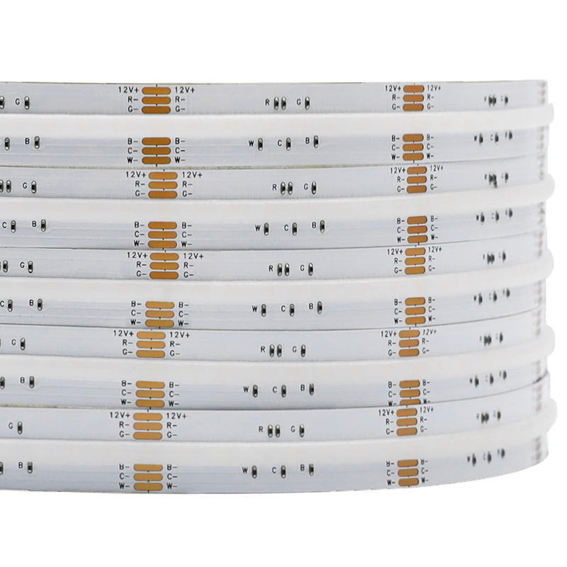 12V FCOB 5-in-1 Led Rgbw Tunable White Light Strip 960 Super High Density