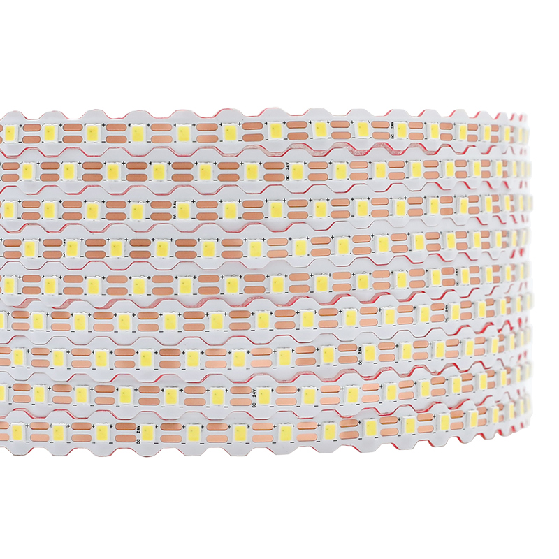 24V 2835 White 8mm Super Long Flex LED Light Strips S Shape 65ft