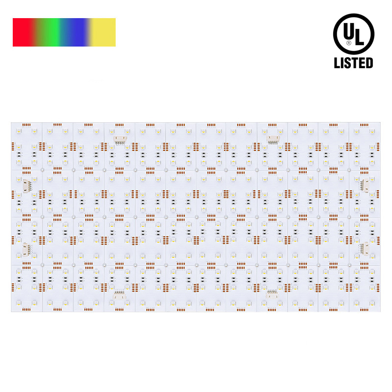 24V 70W High Power RGB+W Flex Backlight Panel LED Bed Sheets 24x12
