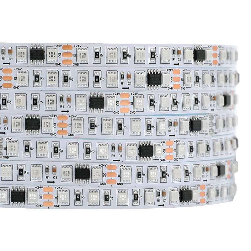 24V 8mm WS2811 Dream Color Flexible RGB LED Strip 96LEDs Per Meter