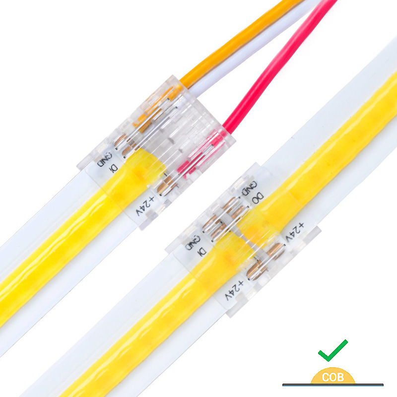 3-Pin COB Press Fit Piercing Connectors For LED Light Strips