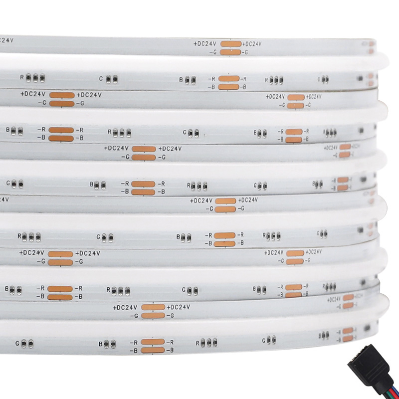 840 Chips/m 24V High Bright Rgb Led Cob Light Strip Flexible