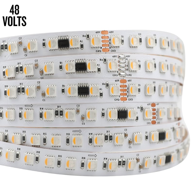 UCS512H4 48V DMX Strip Light 300LEDs 5050 RGBW, 5m to 20m Long UCS512H4 48V DMX Strip Light 300LEDs 5050 RGBW, 5m to 20m Long