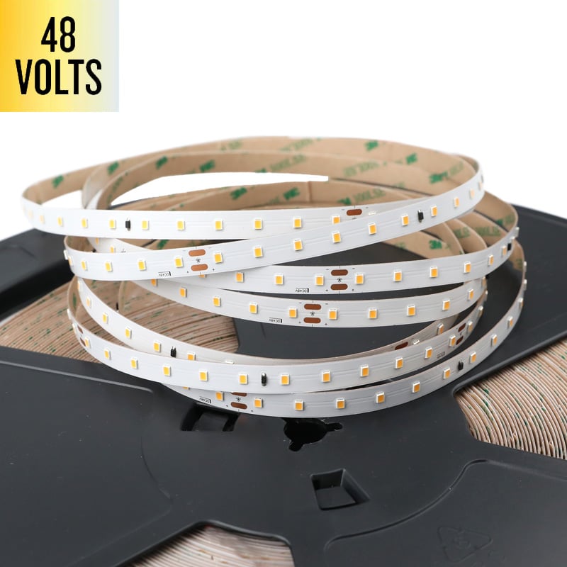 48V Extreme Long LED White Ambiance Light Strip - Max 60m 197ft Continuous Run 48V Extreme Long LED White Ambiance Light Strip - Max 60m 197ft Continuous Run