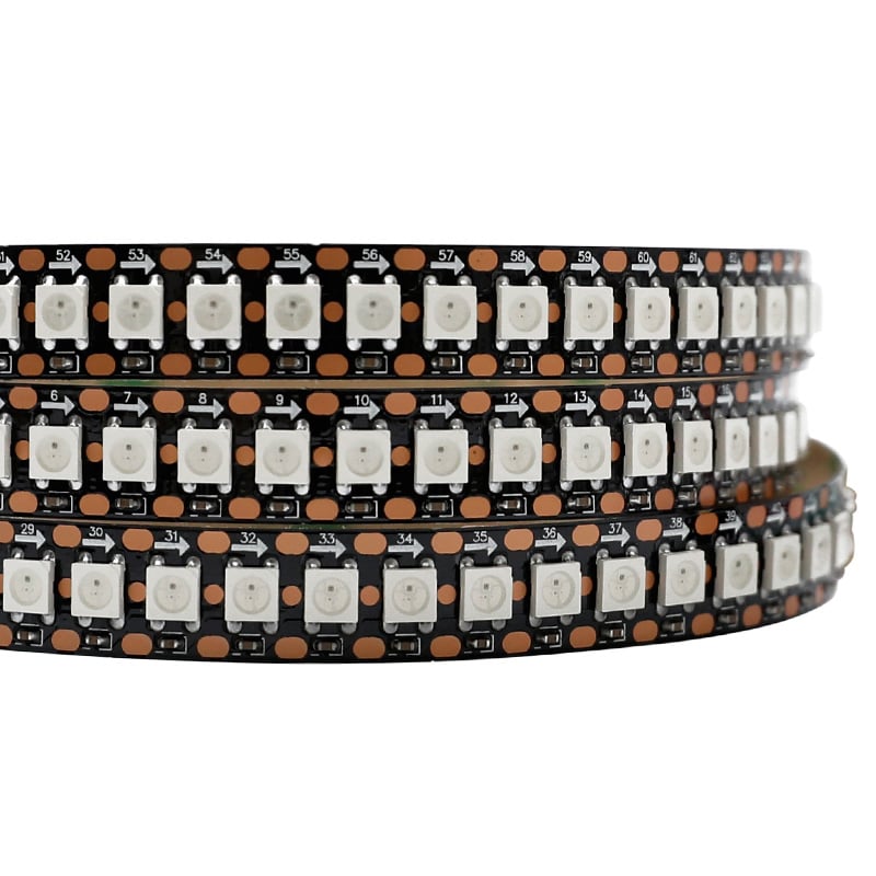 SK6812 (WS2812B ECO) Arduino Uno Individually Addressable RGB LED Strip Lighting - DC5V 144LEDs 3.28Ft SK6812 (WS2812B ECO) Arduino Uno Individually Addressable RGB LED Strip Lighting - DC5V 144LEDs 3.28Ft