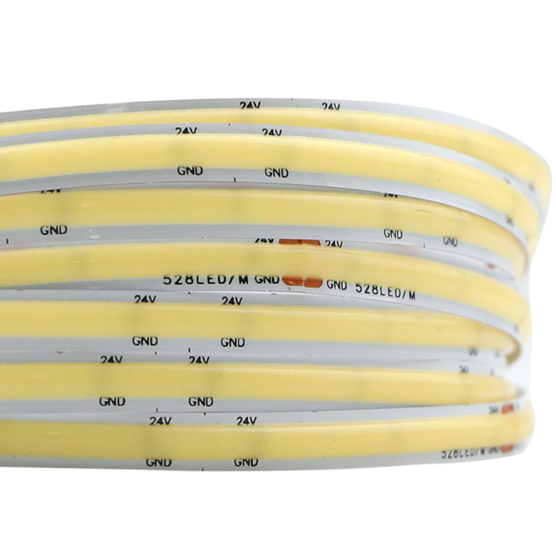 6mm Slim Bright LED 528Chips/m COB Dotless Strip 6mm Slim Bright LED 528Chips/m COB Dotless Strip