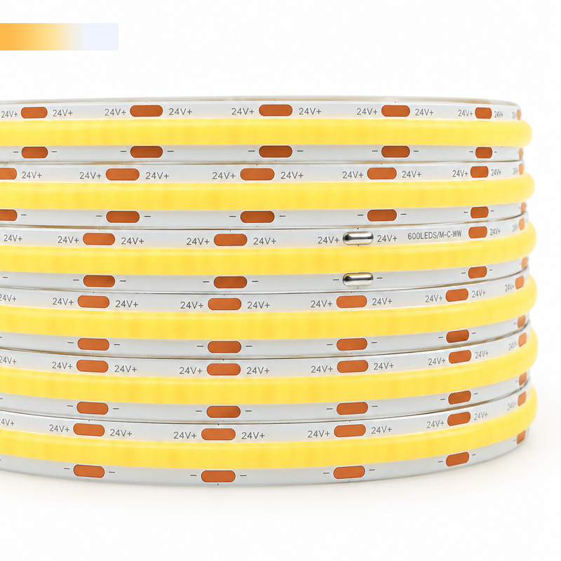 8mm 2-Wire CCT Standard 180 Cob Light Tape LED Adjustable White 8mm 2-Wire CCT Standard 180 Cob Light Tape LED Adjustable White