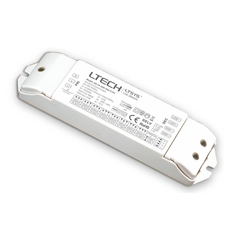 AD-25-200-900-F1A1 25W 200 to 900mA PWM Flicker Free CC Push DIM LED Driver