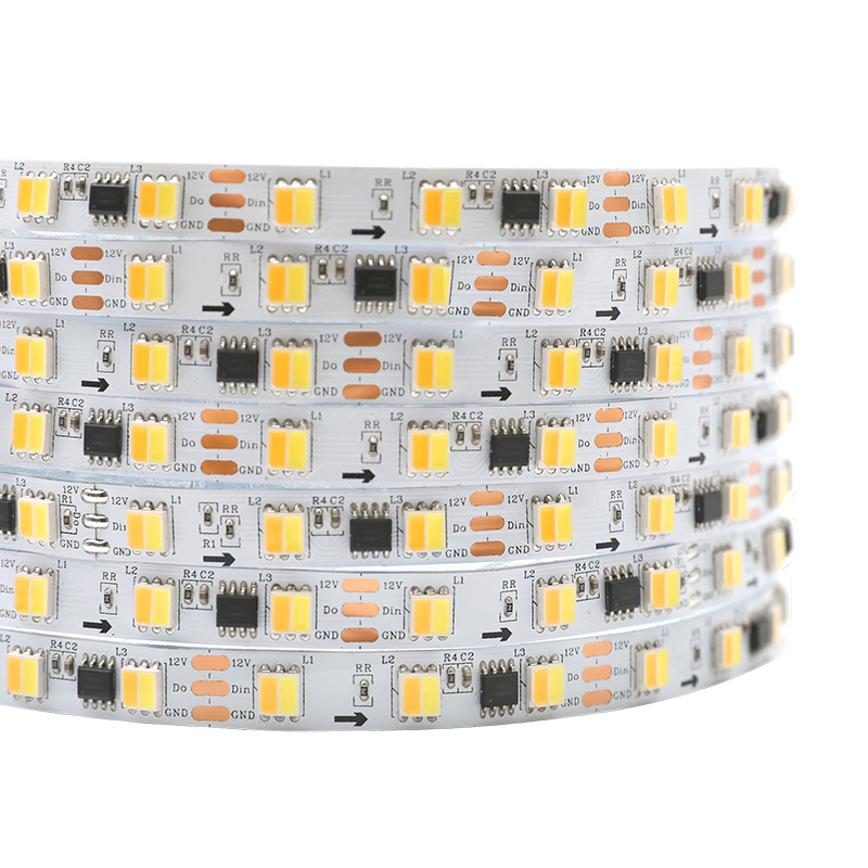 DC12V SM16703 SMD5050 Dynamic Tunable White LED Strip Light 60 LEDs / m