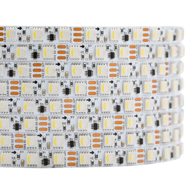 DC12V TM1824 SK6812 RGBW Narrow Addressable LED Strip Light 8mm Width