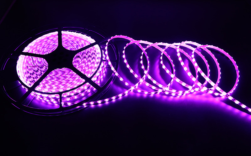 Diffuse Reflection lens Purple LED Strip Light Lighting Effect