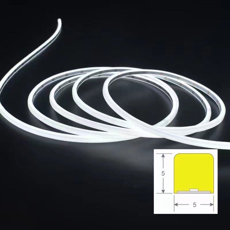 DC24V Flexible Cuttable White Mini LED Neon Strip Light 5X5mm