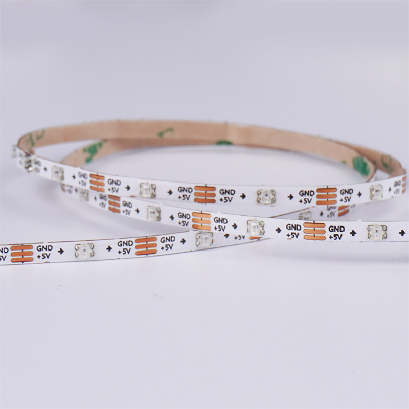 5 Volt Ultra Mini SMD1010 RGB Pixel LED Strip 60 LEDs /m WS2812 IC