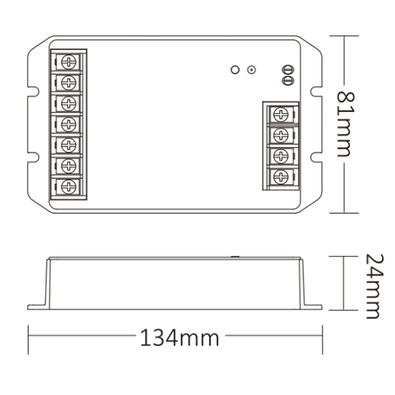 HZ2 30A Zigbee RF Dimmable Tunable White LED Strip Controller HZ2 30A Zigbee RF Dimmable Tunable White LED Strip Controller