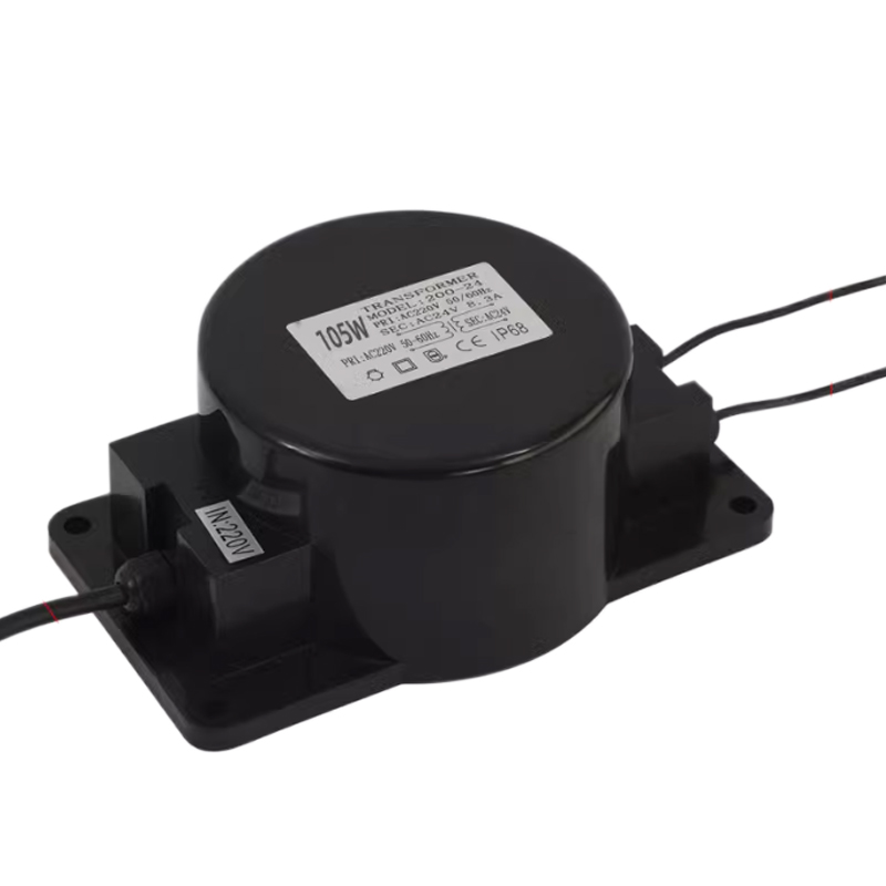 IP68 Underwater 105W AC 24V Transformer for LED Landscape Lighting