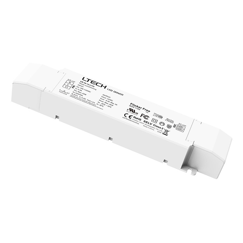 LM-36-12-L1T2 36W 12VDC Class 2 CV Dimmable Triac LED Driver