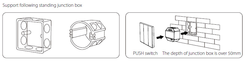 PUSH1-3 RF AC to AC 3 Zone LED Dimmable Light Controller Installation