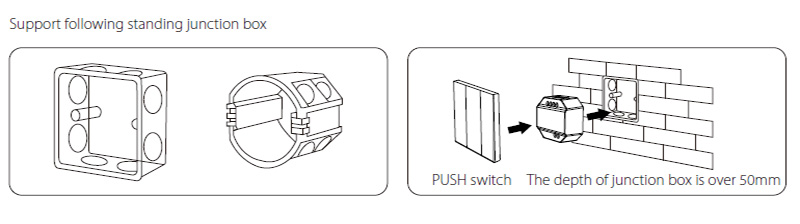 PUSH1 AC to AC RF RGB CCT LED Wireless Light Dimmer Control Installation