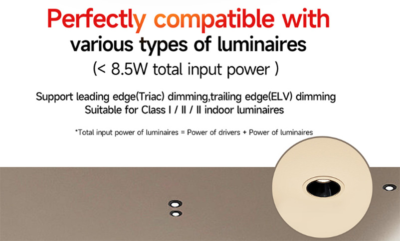 SE-6-250-G1T 6W 250mA Ultra Small Soft Start CC Dimmable Triac Driver