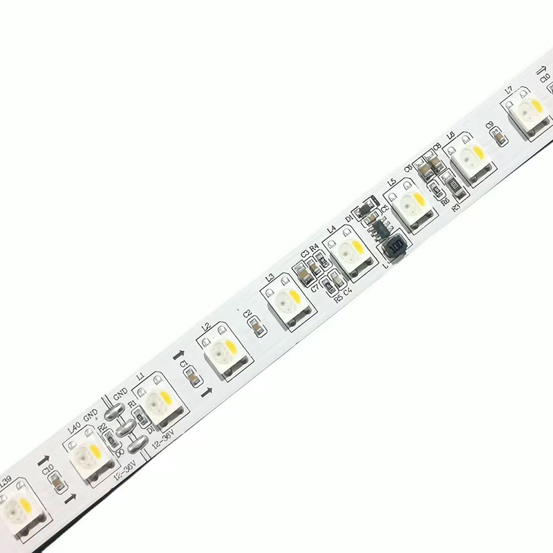 SK6812 12V to 36V Wide Voltage RGBW Individually Controllable LED Light Strip 80LEDs / m