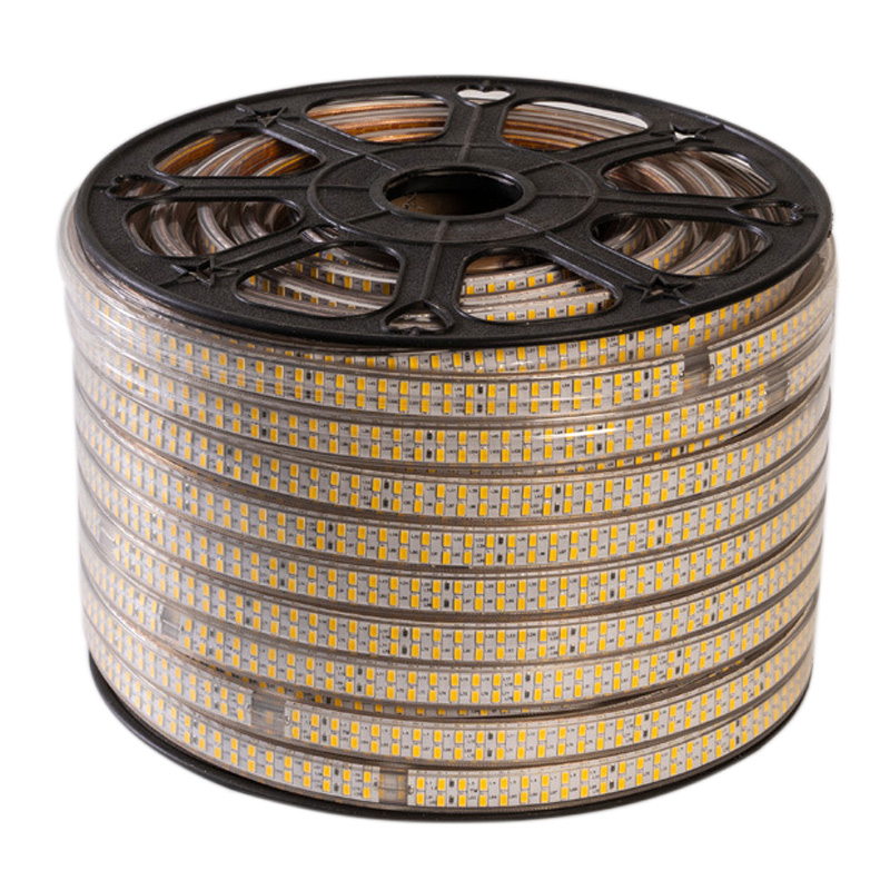SMD3014 Dual Row High Voltage 110&220V Single Color LED Strips, Waterproof IP67, 240LEDs Per Meter, 50&100 Meter (164&328ft) Per Reel By Sale