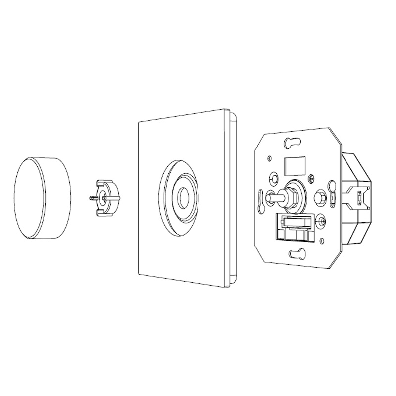 SR-2400RB-CCT AC CCT LED Rotary DALI DT8 Controller Master SR-2400RB-CCT AC CCT LED Rotary DALI DT8 Controller Master