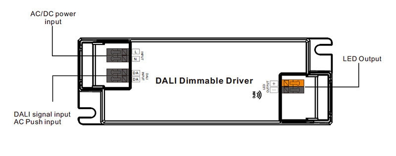 SRP-2305N-10CC100-500 10W CC DT6 NFC DALI Driver Function Introduction