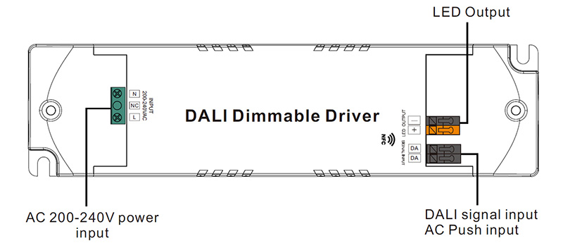 SRP-2305N-15CC100-700 CC NFC DALI2 DT6 LED Dimmer Driver 15W Function Introduction