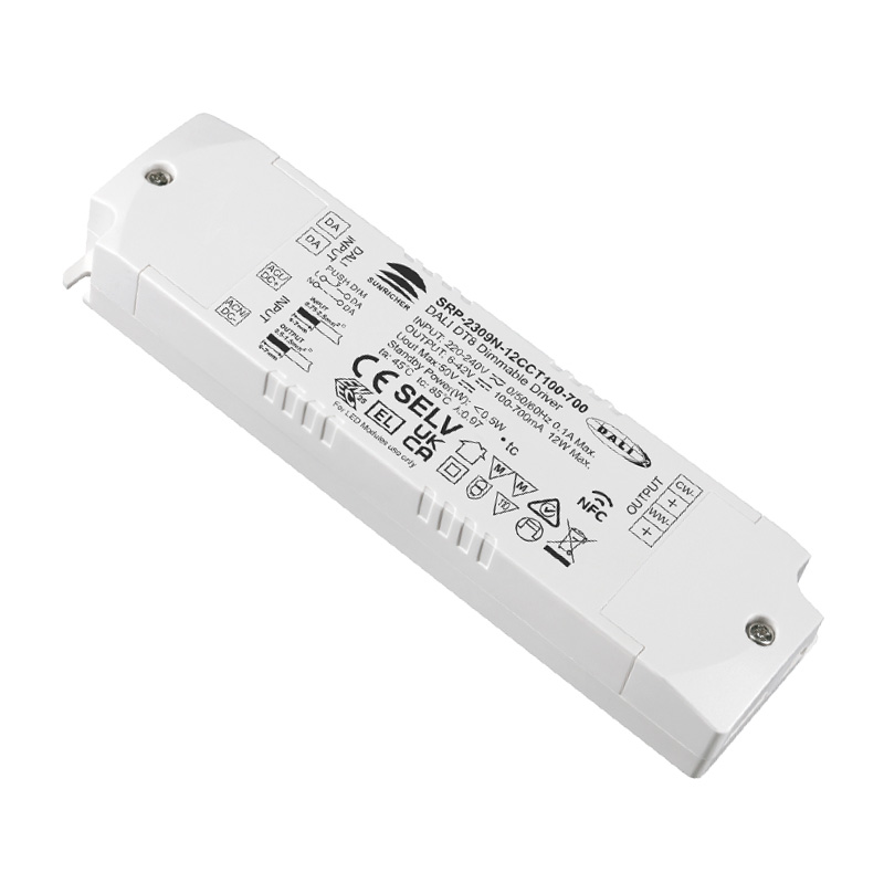 SRP-2309N-12CCT100-700 12W CC NFC LED Tunable White DALI Driver