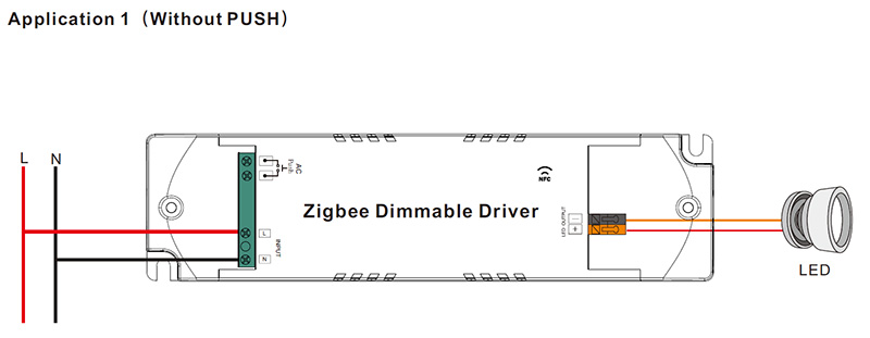 SRP-ZG9105N-15CC100-700 CC 15W NFC Zigbee Dimmable LED Driver Wiring Diagram